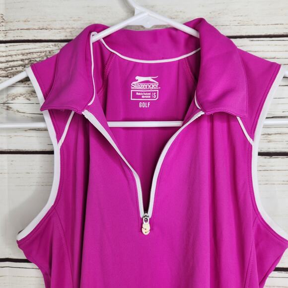 Slazenger Women's Sleeveless Golf Tank Polo Size Small Althetic - Picture 4 of 9